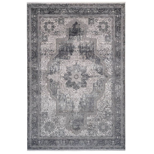 Bamboo Area Rug – Grey Classic Machine Made Carpet by Dolce Vita
