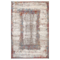 Bamboo Yarn Area Rug – Modern Cream Machine Made Rug by Dolce Vita