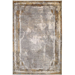 Bamboo Yarn Area Rug – Modern Beige Flatweave Non Slip Carpet by Dolce Vita