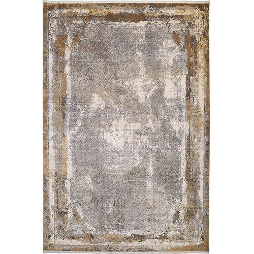 Bamboo Yarn Area Rug – Modern Beige Flatweave Non Slip Carpet by Dolce Vita