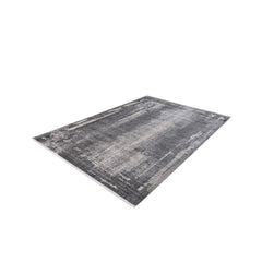 Modern Bamboo Area Rug – Machine Made Grey Flatweave Carpet for Luxury Home