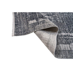 Modern Bamboo Area Rug – Machine Made Grey Flatweave Carpet for Luxury Home