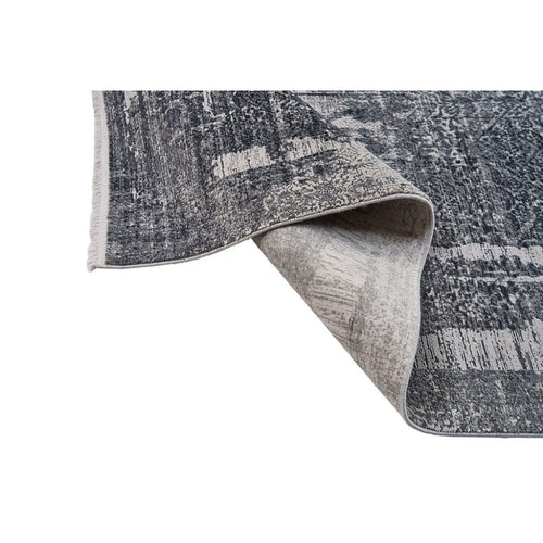 Modern Bamboo Area Rug – Machine Made Grey Flatweave Carpet for Luxury Home