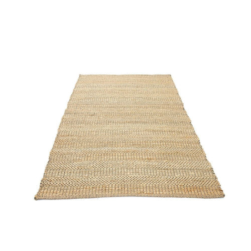 Handmade Jute Rug - Bornova Gold Modern Flatweave Carpet by Dolce Vita