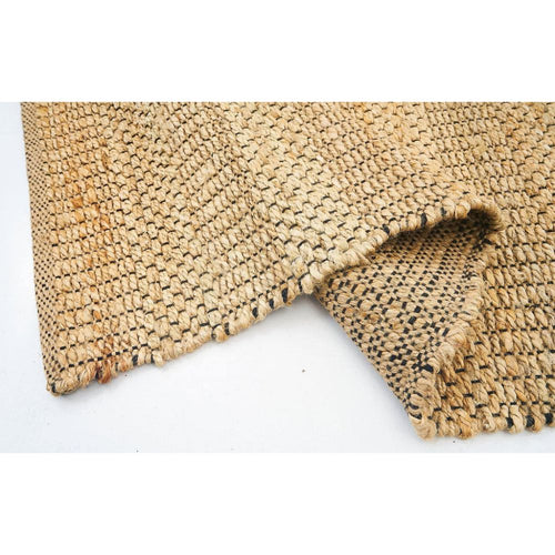 Handmade Jute Rug - Bornova Gold Modern Flatweave Carpet by Dolce Vita