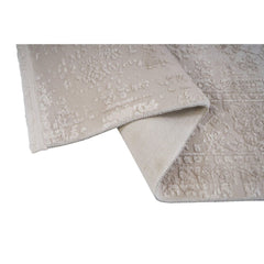 Machine Made Area Rug – Beige Frame Design Flatweave Non Slip Carpet