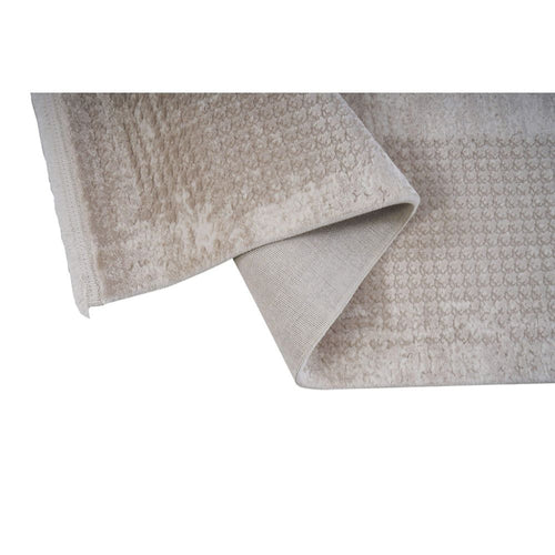 Beige Area Rug – Machine Made Rug With Frame Design | Stylish Flatweave Floor Mat