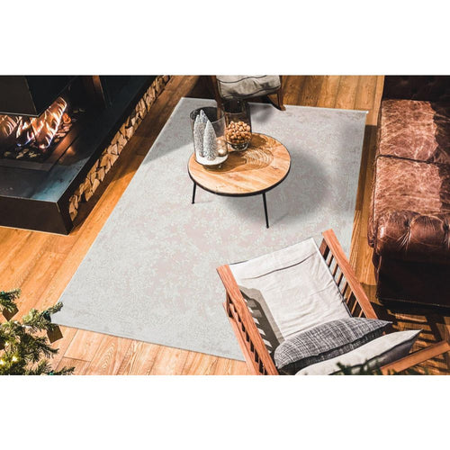 Vintage Area Rug - Ko Samet Beige Machine Made Rug | Anti Slip Washable Design