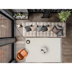 Modern Microfiber Rug – Machine Made Area Rug with 9mm Pile Height & Anti Slip Backing