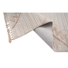 Geometric Area Rug – Machine Made Cream Rug with Scandinavian Style Design