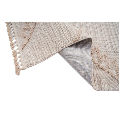 Geometric Area Rug – Machine Made Cream Rug with Scandinavian Style Design