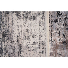 Modern Viscose Area Rug – Grey Machine Made Rug for Living Room Luxury