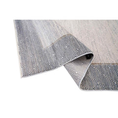 Grey Viscose Area Rug – Durable Machine Made Rug for Living Room by Dolce Vita