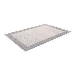 Grey Viscose Area Rug – Durable Machine Made Rug for Living Room by Dolce Vita
