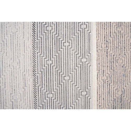 Grey Viscose Area Rug – Durable Machine Made Rug for Living Room by Dolce Vita