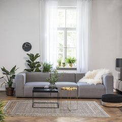 Blue Viscose Area Rug – Machine Made Rug with Blue Frame Carpet by Dolce Vita