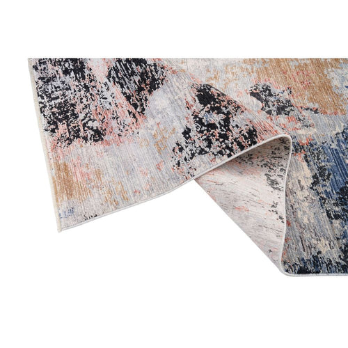 Modern Viscose Area Rug – Beige Machine Made Carpet for Living Room