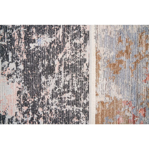 Modern Viscose Area Rug – Beige Machine Made Carpet for Living Room