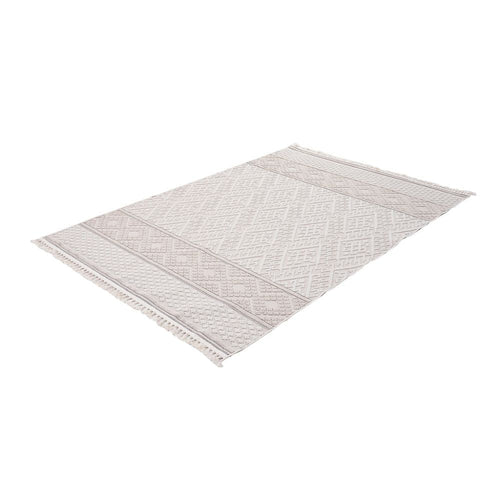 Cream Geometric Area Rug – Machine Made Rug | Scandinavian Style Carpet by Dolce Vita