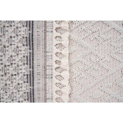 Cream Geometric Area Rug – Machine Made Rug | Scandinavian Style Carpet by Dolce Vita