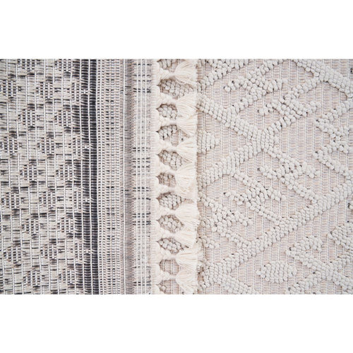 Cream Geometric Area Rug – Machine Made Rug | Scandinavian Style Carpet by Dolce Vita