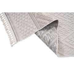 Cream Geometric Area Rug – Machine Made Rug | Scandinavian Style Carpet by Dolce Vita