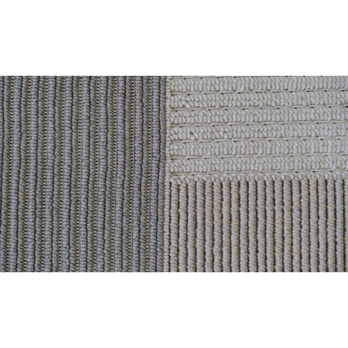 Cream Geometric Area Rug – Machine Made Rug | Scandinavian Style Carpet