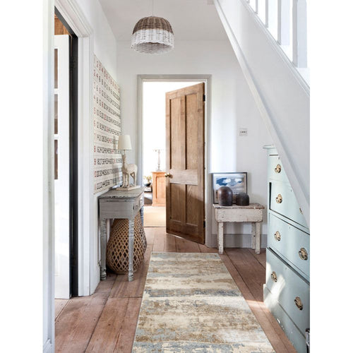 Modern Area Rug - Brown Machine Made Carpet With Soft Texture & 10mm Pile