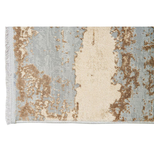 Modern Area Rug - Brown Machine Made Carpet With Soft Texture & 10mm Pile