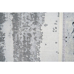 Modern Area Rug – Black Machine Made Polypropylene Carpet with Soft Texture