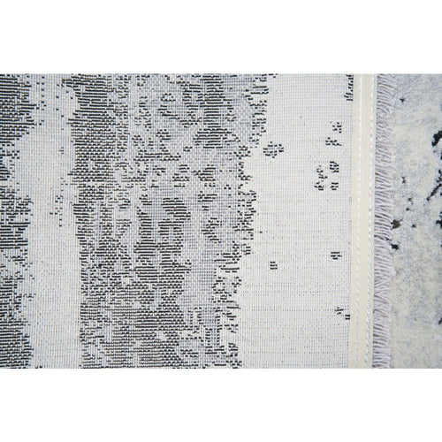Modern Area Rug – Black Machine Made Polypropylene Carpet with Soft Texture