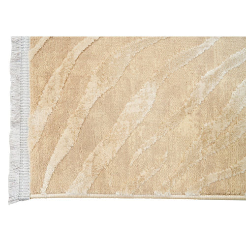Modern Area Rug – Gold Machine Made Rug with Soft Texture & 10mm Pile Height