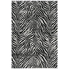 Modern Area Rug – Machine Made Black Flatweave Carpet with Soft Texture