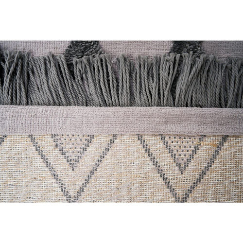 Dark Grey Area Rug – Machine Made Geometric Carpet With Soft Texture & Non Slip