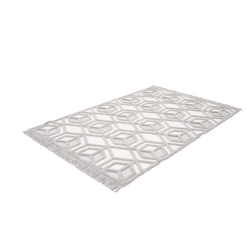 Geometric Area Rug – Machine Made Mink Carpet with 20 mm Pile Height & Anti Slip
