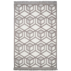Geometric Area Rug – Machine Made Mink Carpet with 20 mm Pile Height & Anti Slip