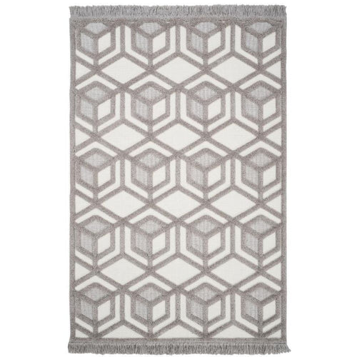 Geometric Area Rug – Machine Made Mink Carpet with 20 mm Pile Height & Anti Slip
