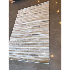 Handmade Wool Rug – Grey Striped New Zealand Wool Flatweave Area Rug by Dolce Vita