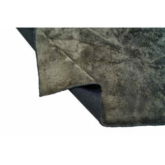 Modern Anthracite Area Rug - Chenille Yarn Flatweave Kilim Rug with Non Slip Backing