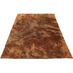 Modern Area Rug | Copper Color Kilim Flatweave Machine Made Rug with Chenille Yarn
