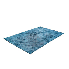 Navy Chenille Area Rug – Modern Kilim Flatweave Machine Made Carpet by Dolce Vita