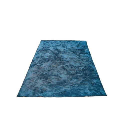 Navy Chenille Area Rug – Modern Kilim Flatweave Machine Made Carpet by Dolce Vita