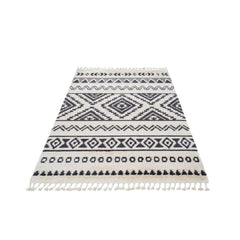Machine Made Area Rug - Beige Classic Scandinavian Style Durable Floor Carpet