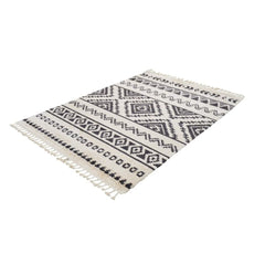 Machine Made Area Rug - Beige Classic Scandinavian Style Durable Floor Carpet