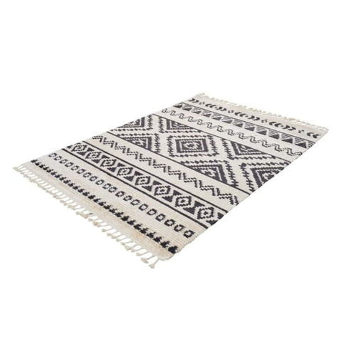 Machine Made Area Rug - Beige Classic Scandinavian Style Durable Floor Carpet