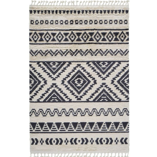 Machine Made Area Rug - Beige Classic Scandinavian Style Durable Floor Carpet