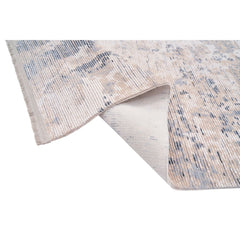 Modern Area Rug – Beige Machine Made Carpet With Anti Slip Pad