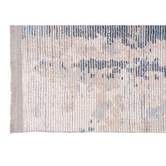 Modern Area Rug – Beige Machine Made Carpet With Anti Slip Pad