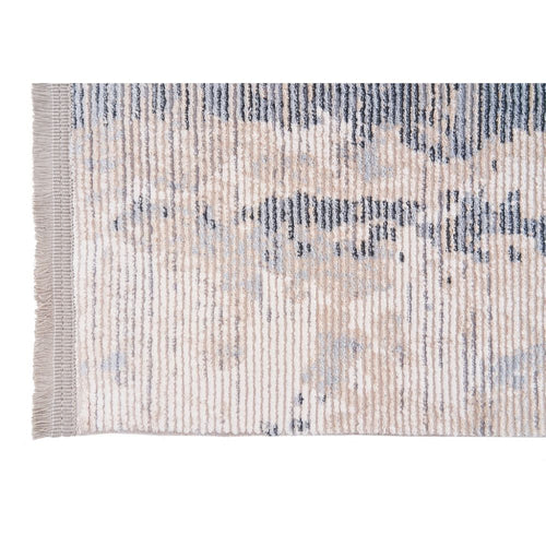 Modern Area Rug – Beige Machine Made Carpet With Anti Slip Pad