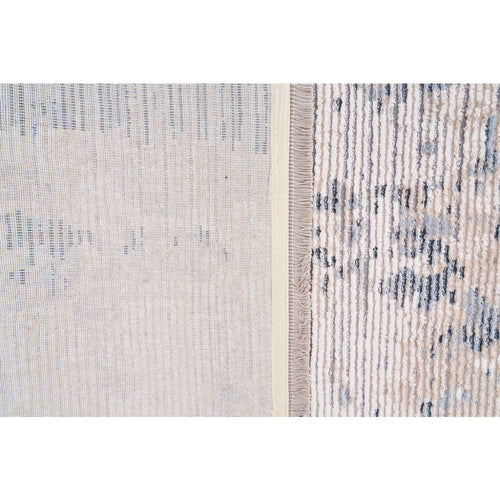 Modern Area Rug – Beige Machine Made Carpet With Anti Slip Pad
